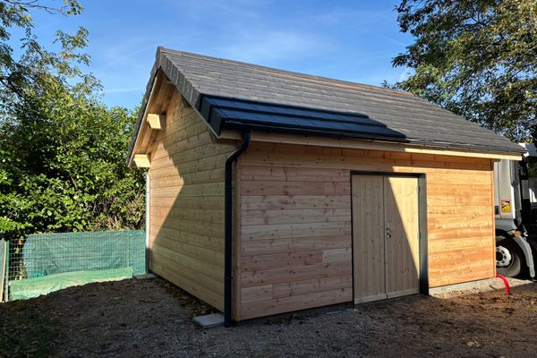 Abri de jardin ossature bois 4×5 m à Sciez (74)