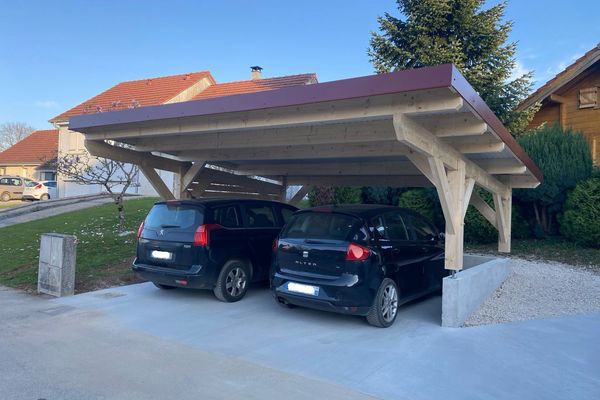 Carport 2 voitures 5,80 × 6 m à Bolandoz (25) - Doubs