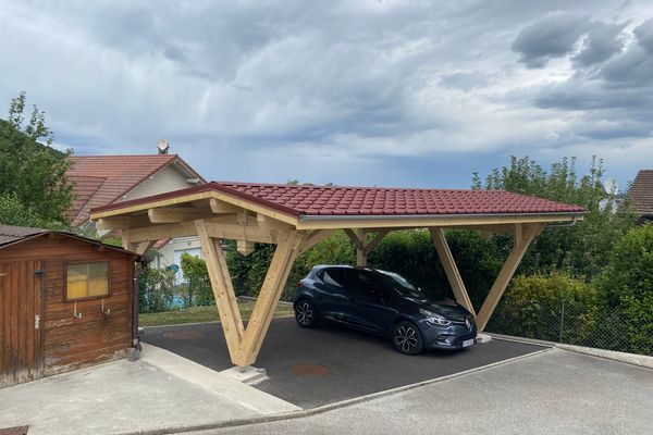 Carport 5 × 6,80 m à Monnetier-Mornex (74)