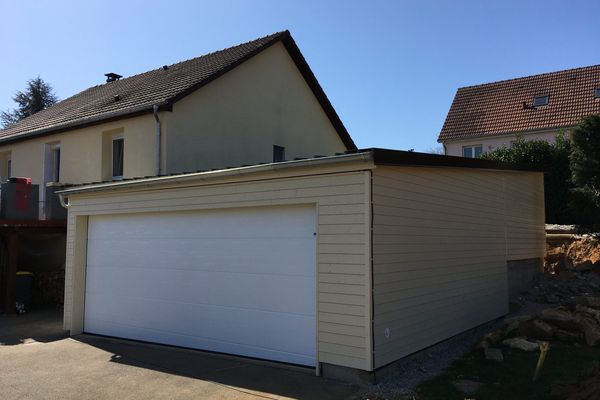 Garage ossature monopente 7x10 m