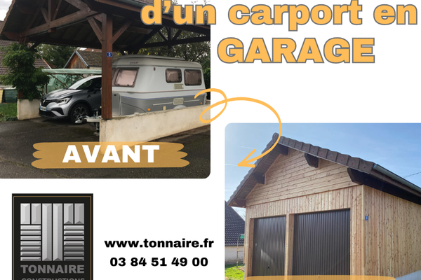 Transformation d'auvent de garage