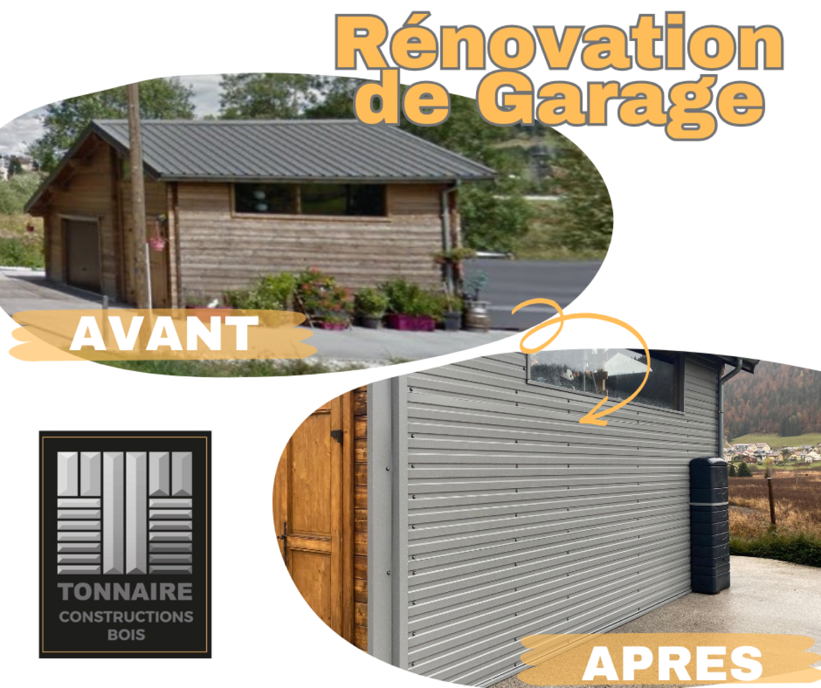 Garage bois sur mesure réalisé par Tonnaire — réalisation 19