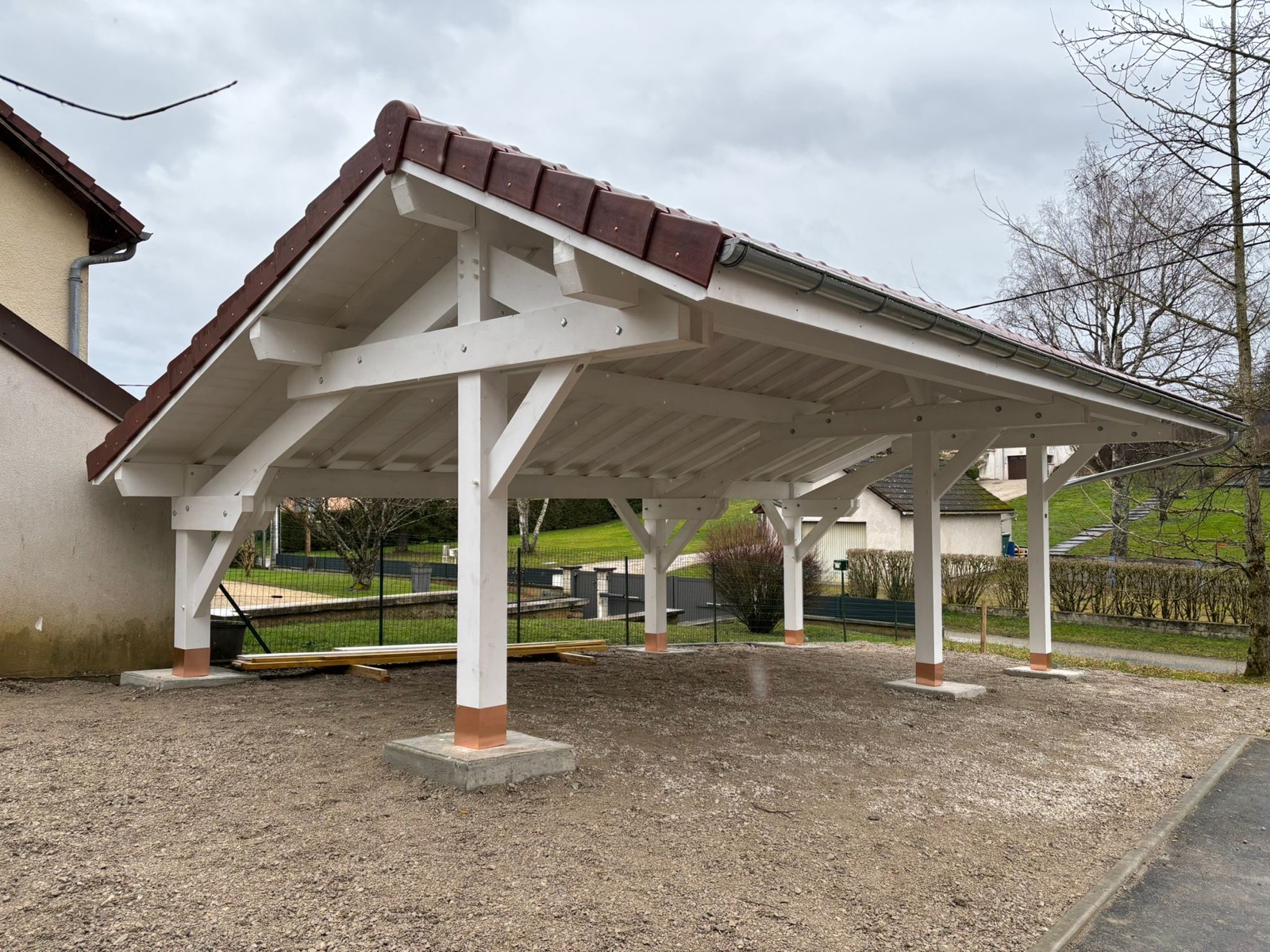 Carport bois sur mesure réalisé par Tonnaire — réalisation 1