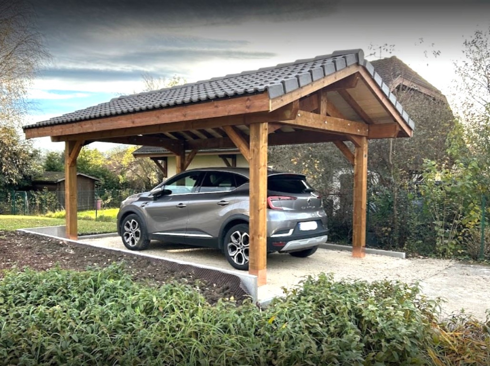 Carport bois sur mesure réalisé par Tonnaire — réalisation 12