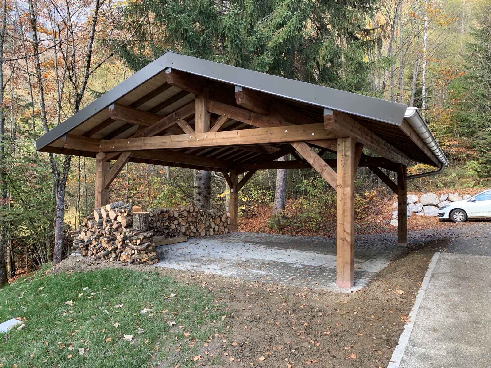 Carport bois sur mesure réalisé par Tonnaire — réalisation 7