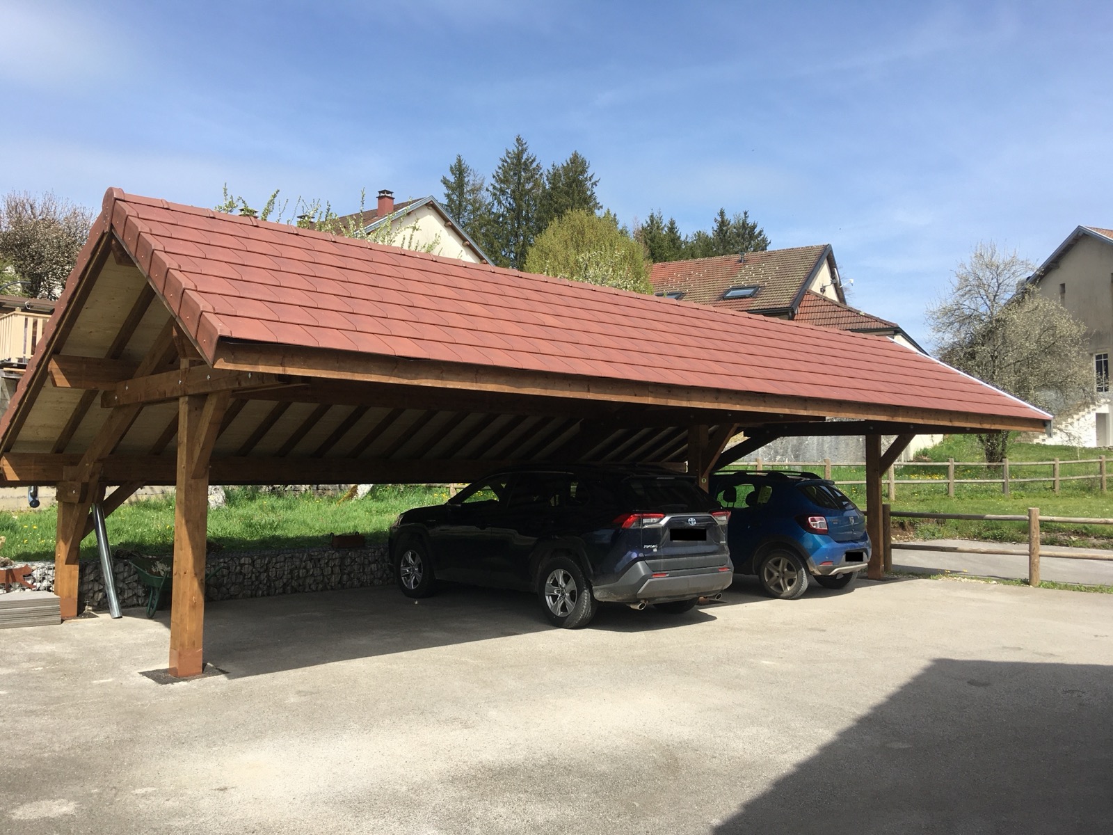 Carport bois sur mesure réalisé par Tonnaire — réalisation 5