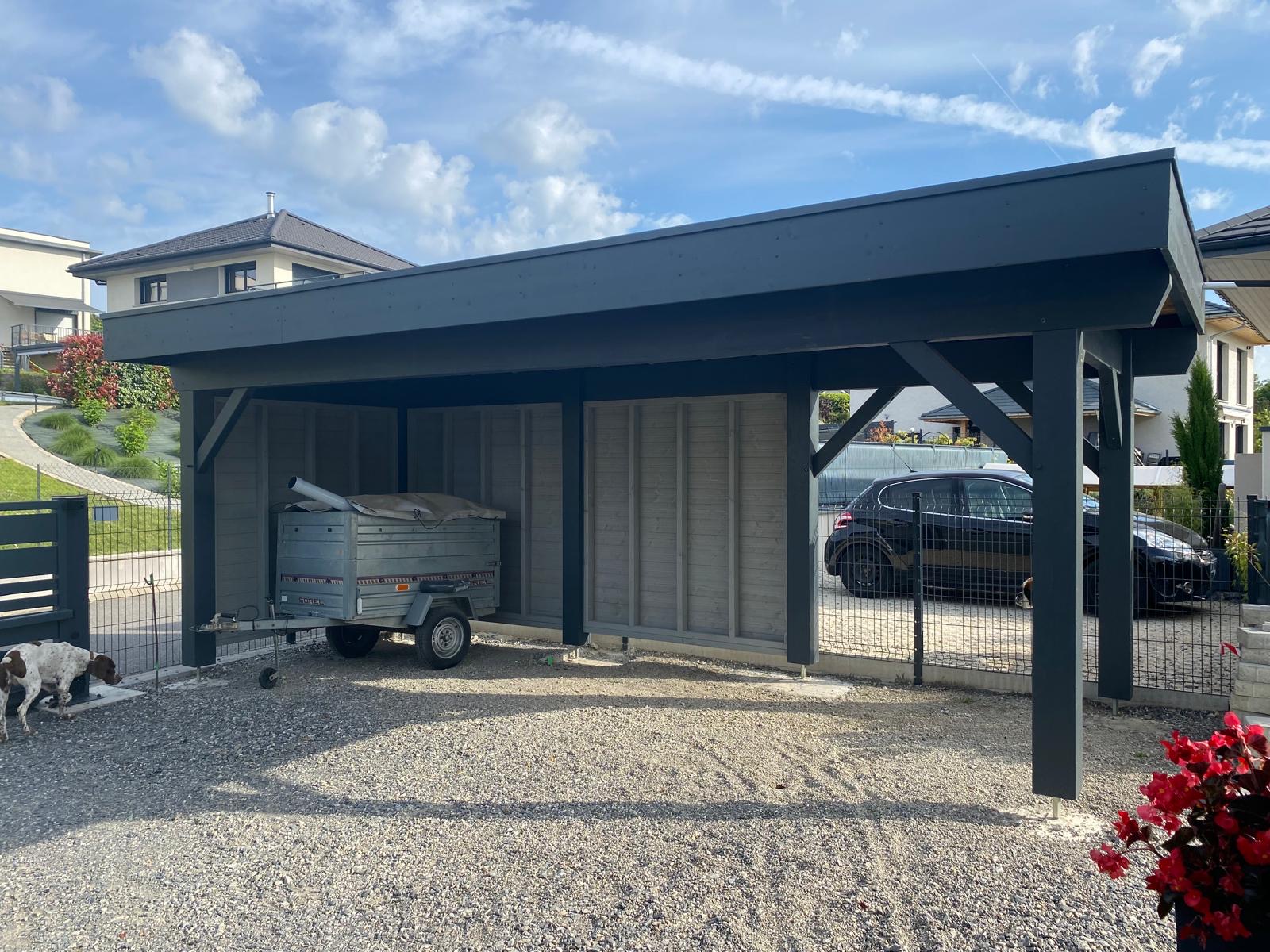 Auvent camping-car bois sur mesure réalisé par Tonnaire — réalisation 2