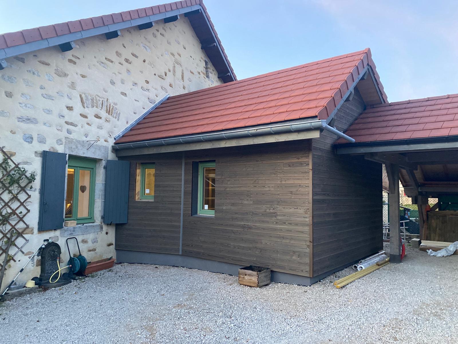 Extension bois sur mesure réalisée par Tonnaire — réalisation 1